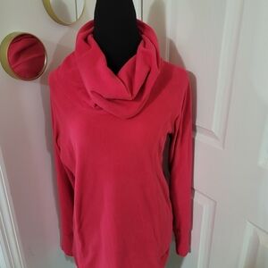 Columbia Women's Vibrant Pink Cowl Neck Sweatshirt Size Medium